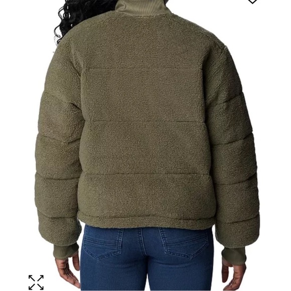 New! Columbia Women's Puffect Novelty Jacket Khaki Green Size XL - Picture 4 of 13